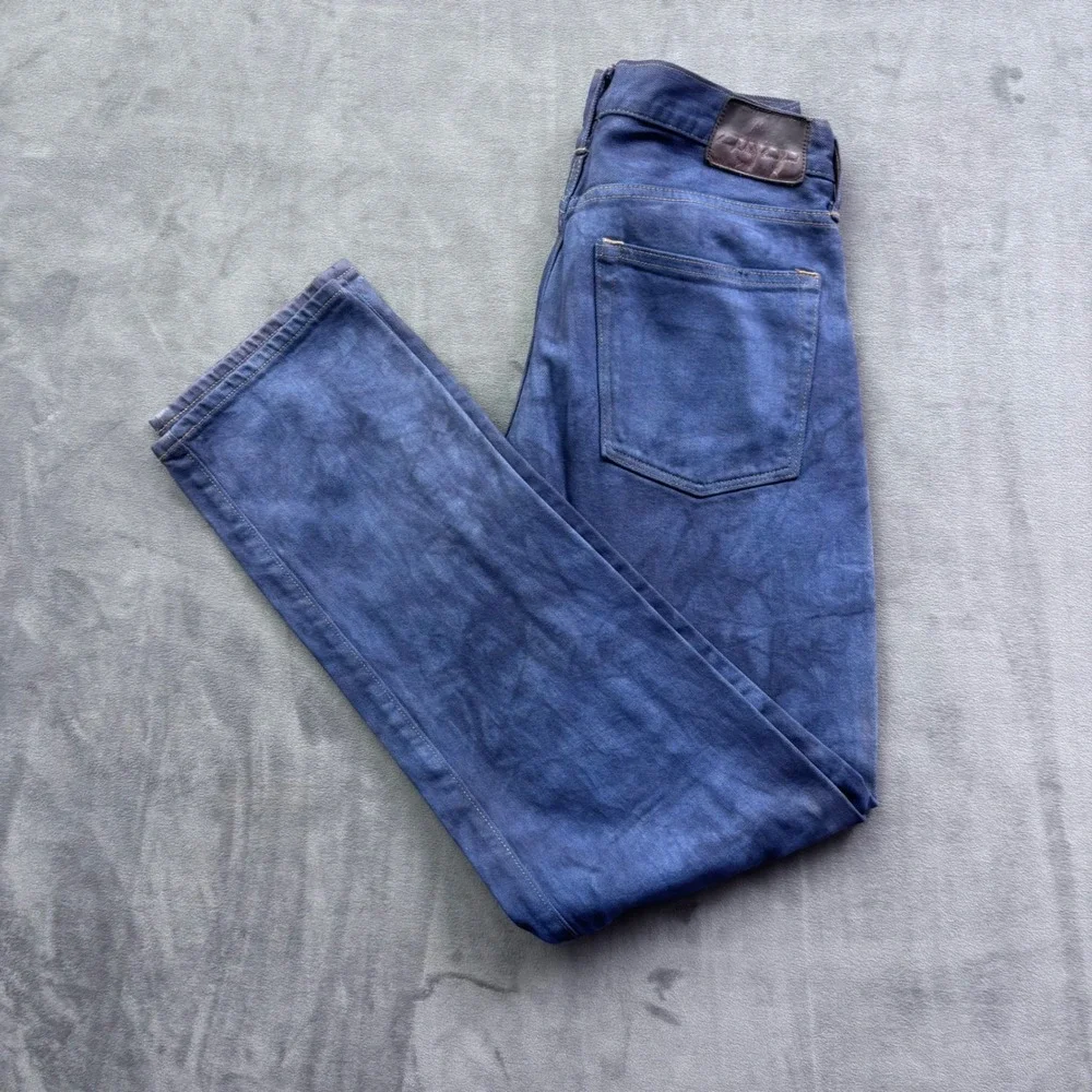 J.Crew 770 Straight Fit Jeans Indigo Marbled Wash 31x32 Every Stitch Considered